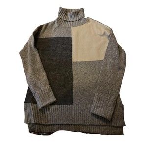Cyrus color block tunic sweater size S
